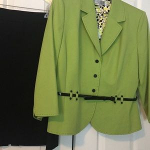 Green and Black suit by Tahiti, sz 16